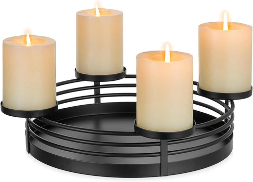 Modern metall adventskranz - modern,