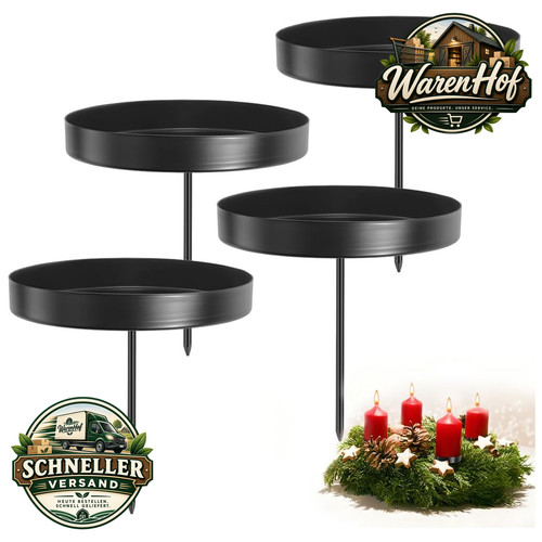 Kerzenhalter adventskranz 4er - kerzenhalter,