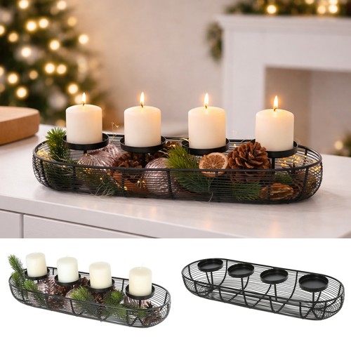 Adventsleuchter lang eisen - lang,