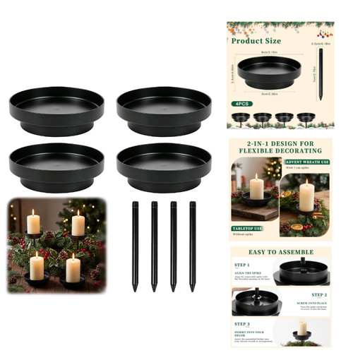 4er set adventskranz - 4er,