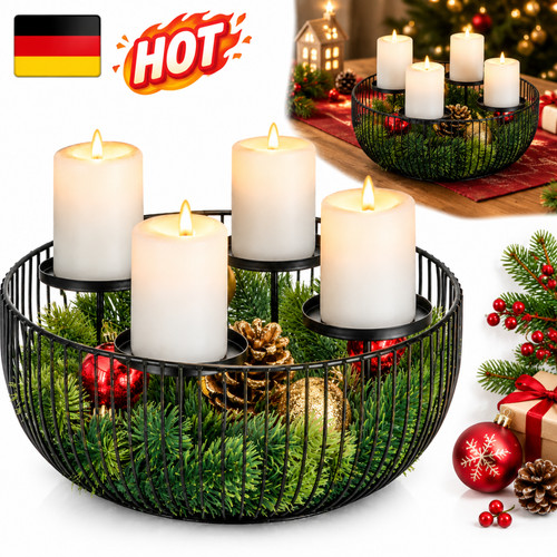 Kerzenhalter ring adventskranz - kerzenhalter-ring,