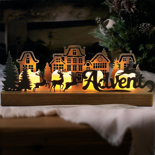 Adventskranz metall schwarz - metall,