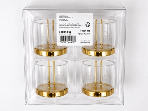 Glorex kerzenhalter gold - gold, 4