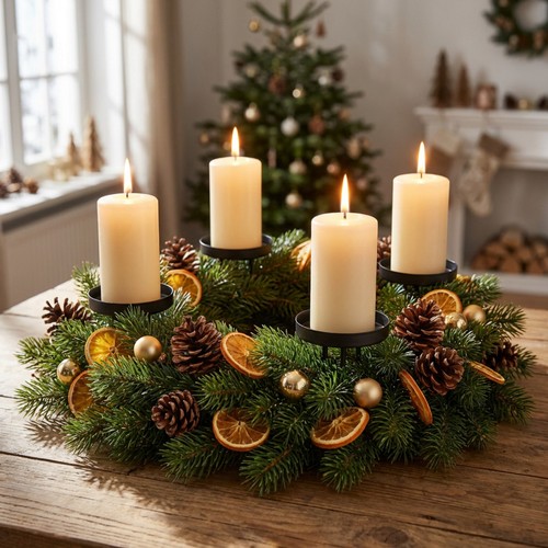 Adventskranz kerzenhalter - adventskranz,