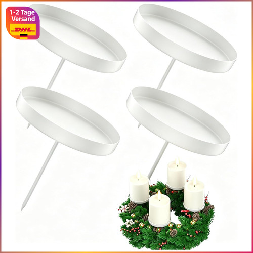 Kerzenhalter adventskranz 4er - kerzenhalter,