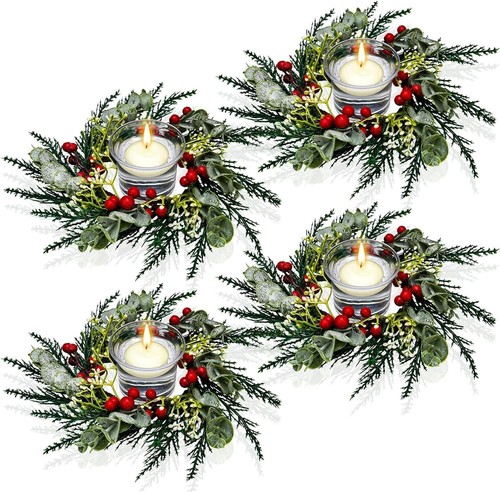 Weihnachts-Kerzenringe