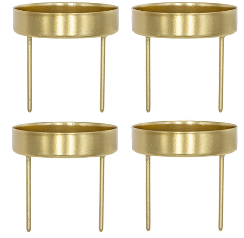 Kerzenhalter gold metall 4 - gold,