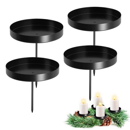 Kerzenhalter adventskranz 4er - adventskranz,
