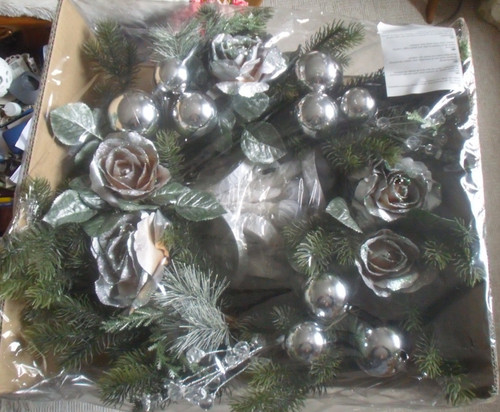 Adventskranz silber cm - 40,