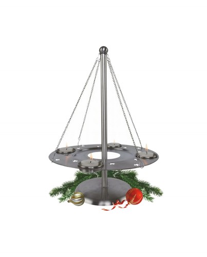 Edelstahl adventskranz - edelstahl,