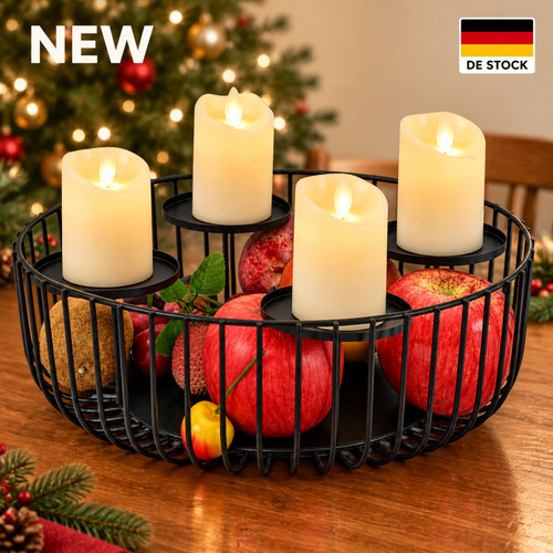 Kerzentabletts adventskranz - 4,