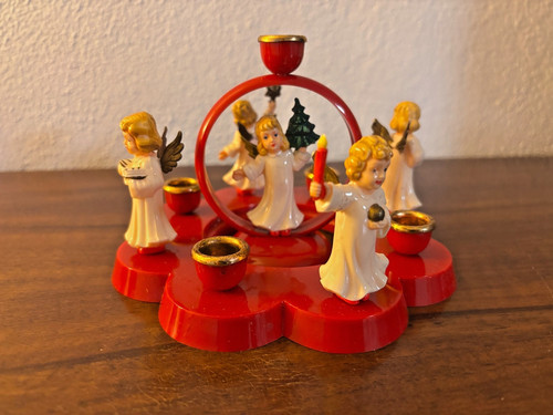 Vintage adventskranz engel - adventskranz,